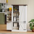 thumbnail image 2 of HOMCOM Armoire de Garde-Manger, Armoire de Rangement de Cuisine avec 6 Supports de Porte, Blanc, 2 of 10