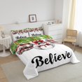 thumbnail image 3 of Xmas Bedding Set,Cartoon Snowman Comforter Sets King Size,Christmas Gift Down Comforter,Rustic Christmas Tree Bed Set, 3 of 7