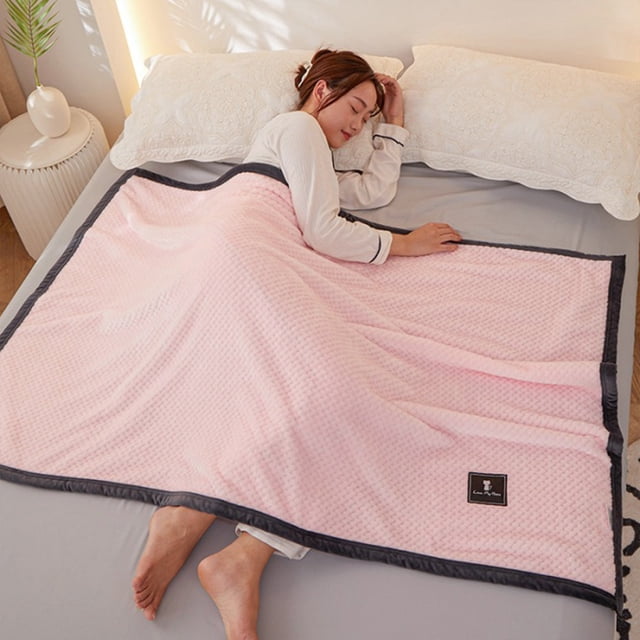 Kugisaki Cool Bed Blankets Soft Fuzzy Cozy Blanket Microfiber Nap Blankets