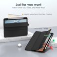 thumbnail image 4 of for iPad Pro 11 (2021), iPad Pro 11Case with Transparent Shockproof Back Cover[Built-in Pencil Holder,Auto Sleep/Wake,Camera Protection]-Black, 4 of 7