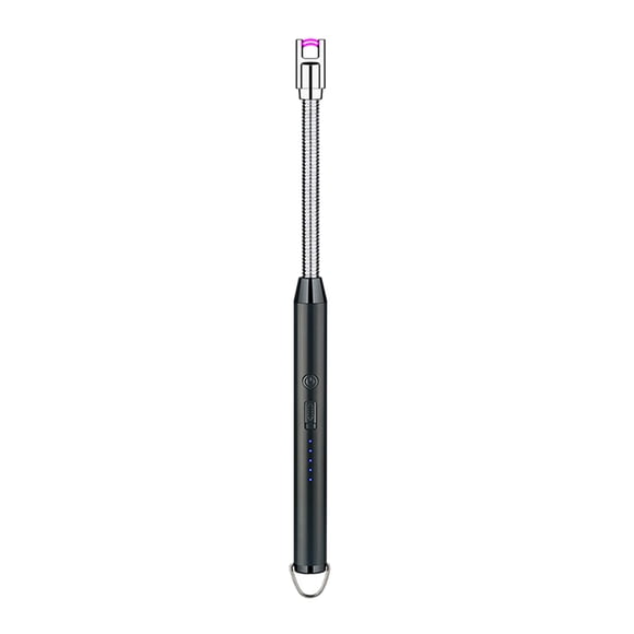 Amdohai Intelligent Pulse Igniter USB Charging BBQ Lighter Electric Arc BBQ Igniter Pulsed Arc Ignition Fire Starter Windproof Flameless USB Rechargeable Lighter 360 Degree Bendable Soft Tube