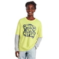 thumbnail image 1 of Athletic Works Boys' Long-Sleeve Fooler T-Shirt, 1 of 3
