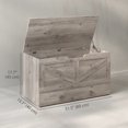 thumbnail image 3 of HOMCOM Storage Chest with Drawer for Living Room, Wooden Box, 31.5"W, Grey, 3 of 10