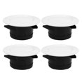thumbnail image 1 of 4 Pieces Abs Adjustable Air Vent Round Soffit Exhaust Vent White Inline Duct Fan Outlet Vent 4 Inch, 1 of 5