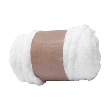 GUOOL Chunky Wool Yarn Hand Knitting Soft Giant Wool Yarn Threads Bulky Yarn for Throw white