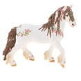 thumbnail image 2 of MERIGLARE Cheval Elfique Coloré 5 Pouces avec Modèle de Fleur Figurine Jouet pour Enfants Collection Cadeau Blanc, 2 of 9
