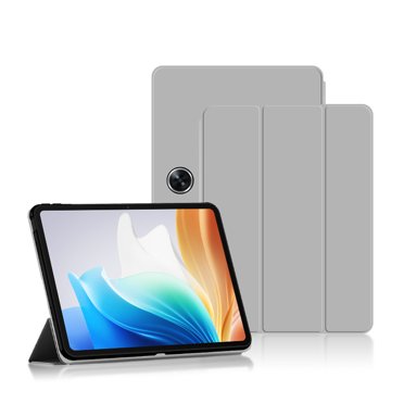 Case For OnePlus Pad Go 2023 11.35" Tri-Folding Flip Stand TPU Soft Protective Cover For OPPO Pad Air 2 11.4 Inch Tablet Cases Gray For OPPO Pad Air 2