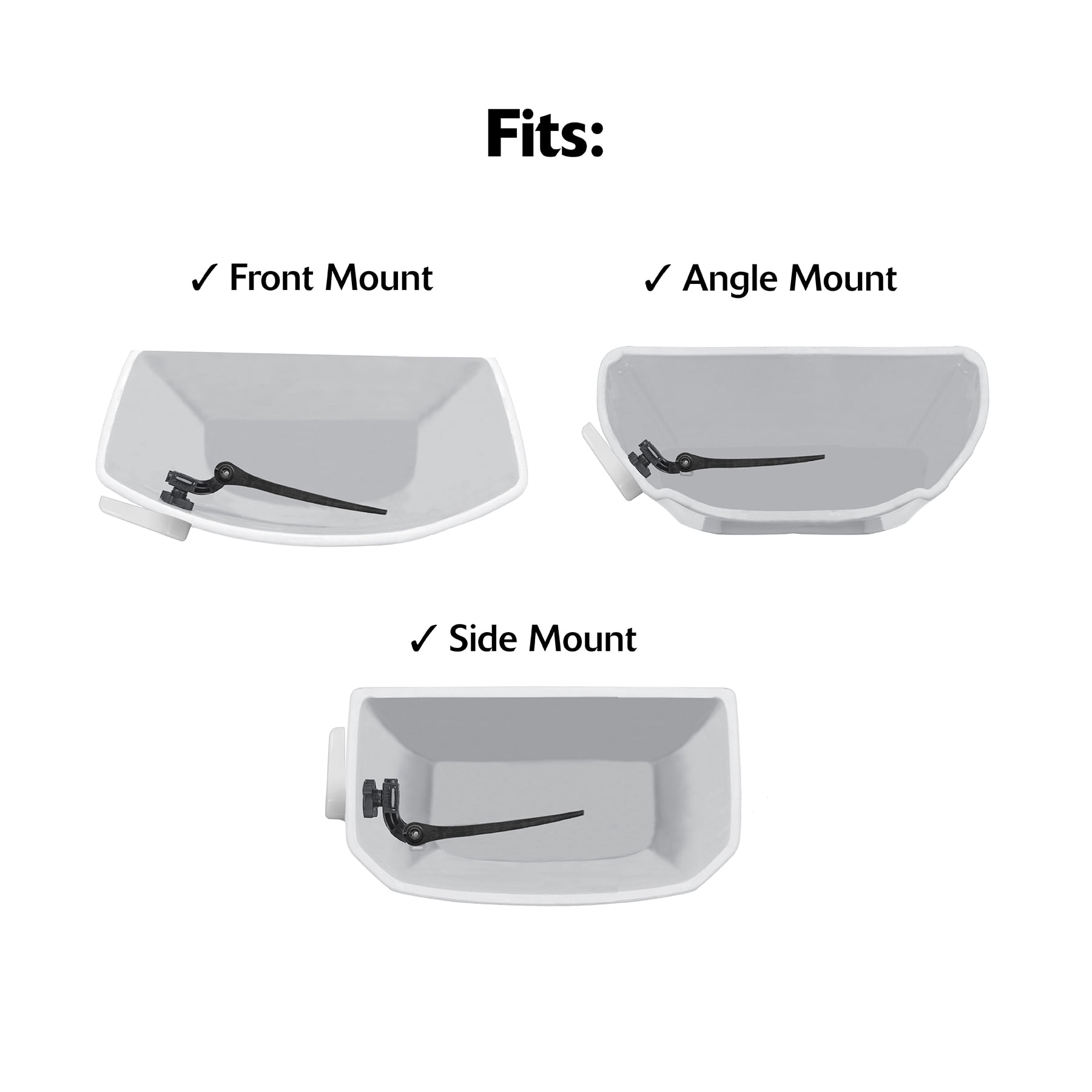 Korky Toilet Handle, Chrome Metal Handle - Tank Lever Replacement - Universal to Fit Front, Angled, and Side Left Mount Toilets - 6055