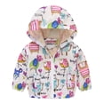 thumbnail image 1 of Toddler Winter Coat Cute Animal Printed Solid Color Lightweight Jacket Windproof Jacket Spring Clothes 12-18 Months Kids Clothes, 1 of 3