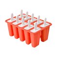 thumbnail image 1 of EINCcm Popsicles Molds, Silicone Ice Pop-Molds, Easy Release Ice Cream Mold, Reusable Popsicle Stick with for Homemade Popsicles & Ice Cream, Watermelon Red, 1 of 8