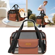 Portable Pet for Cats and Dogs with Mesh Ventilation Windows and Padding for Secure Travel
