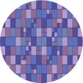 thumbnail image 1 of Ahgly Company Machine Washable Indoor Round Transitional Purple Amethyst Purple Area Rugs, 6' Round, 1 of 7