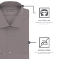 thumbnail image 5 of Van Heusen Men's Dress Shirt Regular Fit Flex Collar Check, 5 of 5