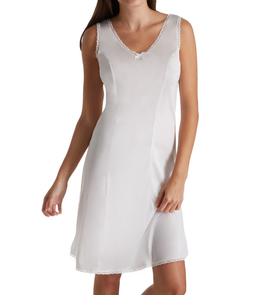 Women's Shadowline 3410 24 Inch Princess Full Slip (White 42)