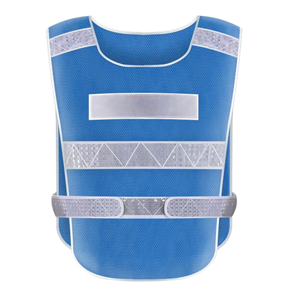 S SERENABLE High Visibility Vest Men And Women For Running Cycling Motorcycle Walking Blue