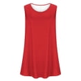 thumbnail image 4 of AherBiu Camisoles d'Été Grande Taille pour Femmes, Coupe Ample, Col Ras du Cou, Sans Manches, Ourlet Fluide, Mode, T-Shirt Basique, 4 of 5