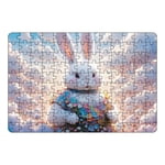 TIELUTT Puzzles de Pâques de lapin coloré Set de puzzles de Pâques Bunny Puzzle éducatif pour les enfants pour la nuit de jeux en famille 49800 74500 Diversité alphanumérique Zingy