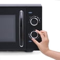 thumbnail image 3 of Commercial Chef 0.9 Cubic Foot Countertop Microwave, Compact, Rotary Control, Black, 3 of 7