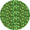 thumbnail image 1 of Ahgly Company Tapis d'Intérieur Lavables en Machine, Ronds, Transitionnels, Vert Pois, Ronds de 5', 1 of 7