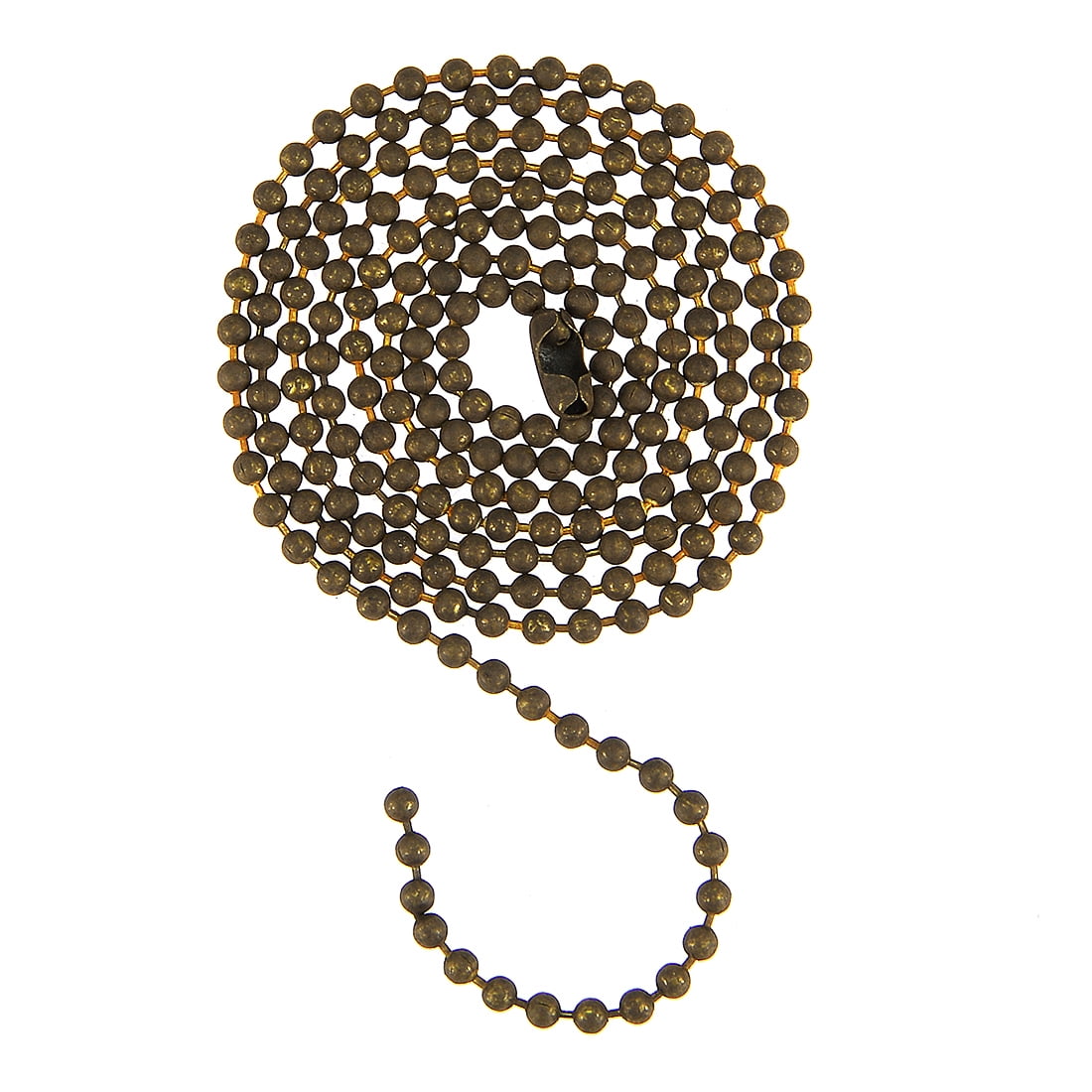 Unique Bargains Bronze 3 Feet Long Ball Bead Chain Clasp Keychain ...