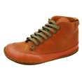 thumbnail image 1 of Women's Comfortable Booties Solid Color Leather Flat Heel Boots Retro Shoes, 1 of 2