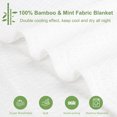 thumbnail image 4 of PiccoCasa Cooling Blanket Viscose from Bamboo Breathable White Full, 4 of 6