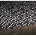 thumbnail image 5 of Erbanica Tapis en Plastique Réversible 6 Pieds x 9 Pieds Intérieur Extérieur Noir Blanc Mirage, 5 of 5
