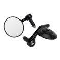 thumbnail image 1 of Custom HandleBar End Mirrors Anti Glare Round Black Billet Quality 22mm 7/8" X2, 1 of 6