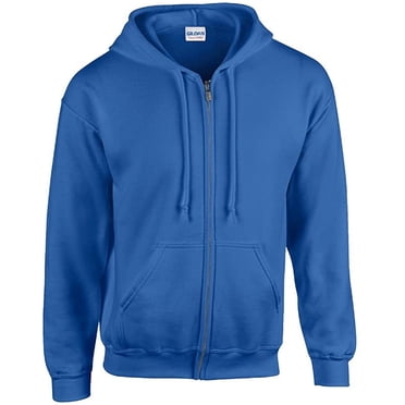 Gildan Sweat à Capuche Zippé Intégral pour Hommes 8 oz. 50/50 (G186)-Royal-3TG