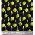 thumbnail image 1 of Soimoi Rayon Fabric Skull,Sun & Palm Tree Nature Print Fabric by The Yard 42 Inch Wide, 1 of 3