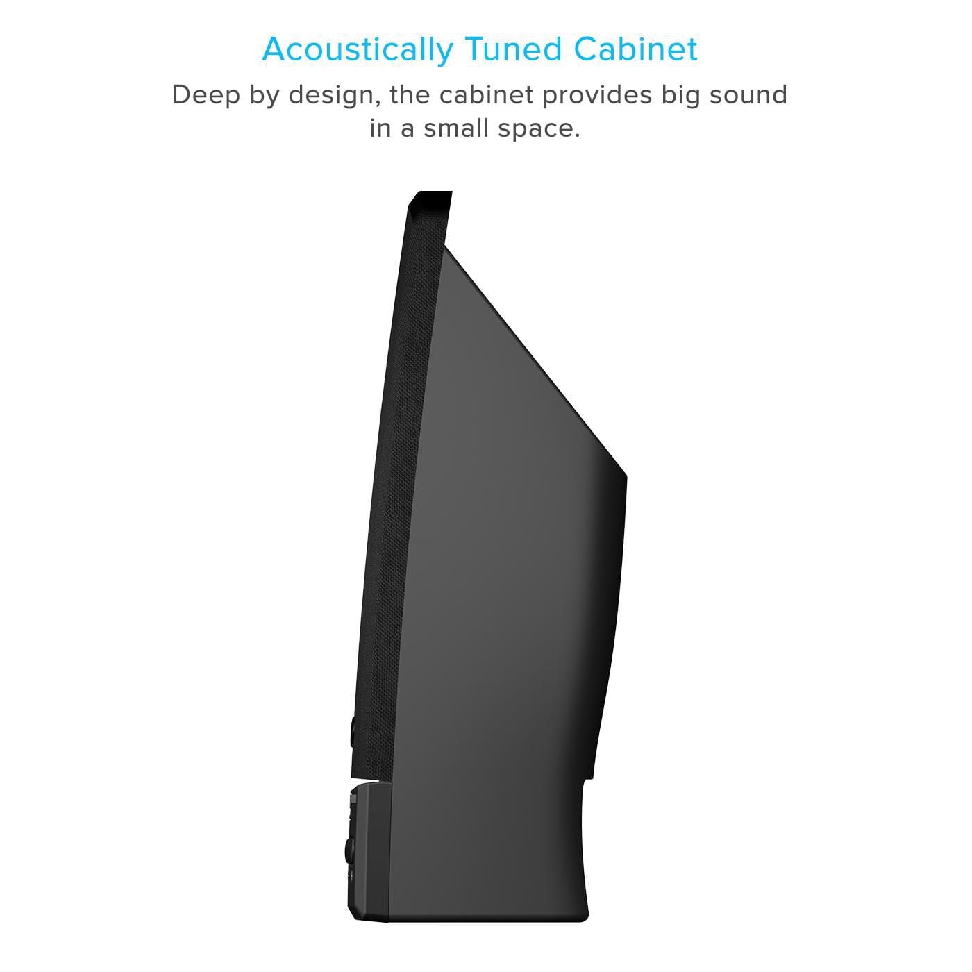 Cyber Acoustics 2 Haut-parleurs de bureau de 4W CA2014 -Noir