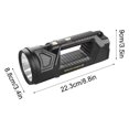 thumbnail image 1 of Feltree 6000mAh Rechargeable LED Flashlight, Dual-Head Super Bright Spotlight for Outdoor Camping Hunting Hiking, 1 of 8