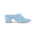 thumbnail image 3 of BLISSFUL STEP Sandales à Talons Hauts Blocs pour Femmes à Enfiler Mules à Bout Pointu Bleu Ciel 8,5, 3 of 7