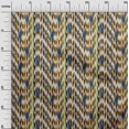 thumbnail image 2 of oneOone Georgette Viscose Fabric Stripe & Chevron Ikat Print Fabric BTY 42 Inch Wide, 2 of 4