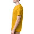 thumbnail image 4 of Hanes T-Shirts à Col Ras du Cou ComfortSoft pour Hommes, Lot de 4, S, Or, 4 of 5