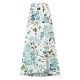 thumbnail image 3 of 2025 Robe en Jean d'Été Unie et Grande Taille pour Femmes en Lin Mi-Longue Fendue Plus Robe à Manches Longues Hanches Taille Mi-Haute, 3 of 5