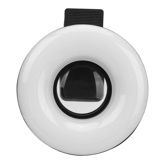 Clip On Light, 15X Zoom Lens with 3000K to 6500K 5 Adjustable Brightness Rechargeable Selfie Fill Light with Retaining Clip On, Video Conference Light for Phone, Laptop, Zoom