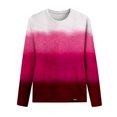 thumbnail image 3 of Hauts à Manches Longues pour Femmes Mode Femme Col Rond Imprimé Blouse T-Shirt Manches Longues T-Shirts Manches Longues pour Femmes, 3 of 4