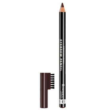 Rimmel Brow This Way Professional Pencil, Stunning Natural Look, 2 in 1 Brush & Pencil, 100% Cruelty-Free