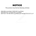 thumbnail image 2 of CMX Front Rear Disc Brake Rotors and Ceramic Pads Kit for Car Ford F-150 Lincoln Mark LT 4WD K8C-100796, 2 of 11