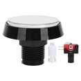 thumbnail image 1 of LED Bouton Poussoir, Bouton Poussoir Haute Sensibilité Interrupteur Rond Bouton Poussoir de Jeu Console de Jeu pour Remplacement Blanc, 1 of 8