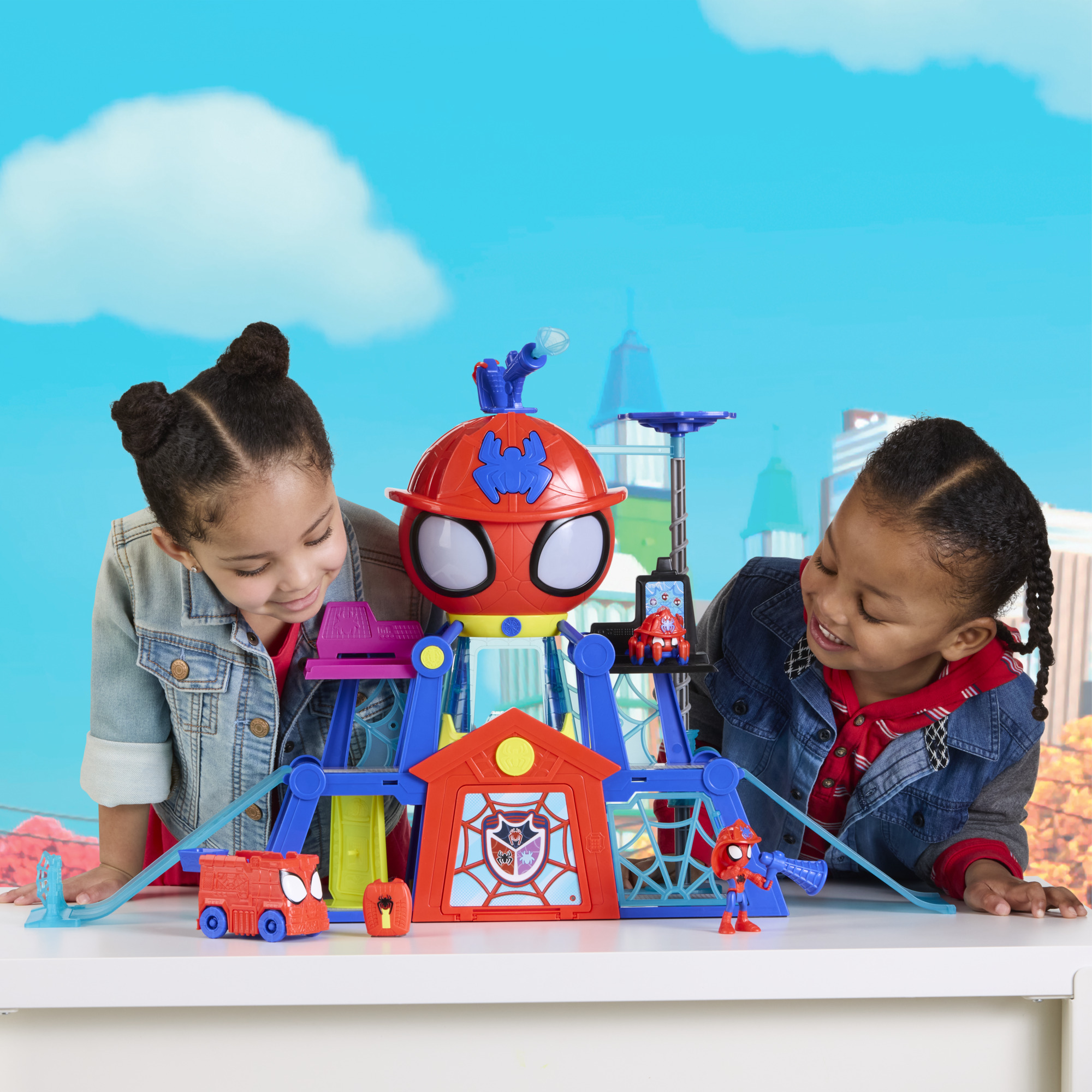 Marvel Spidey et ses Amis Extraordinaires QG Rescue-Webs, coffret pour enfants, dès 3 ans
