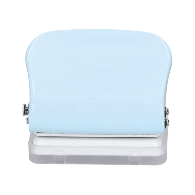 Loose Leaf Puncher Small Hole Punch Paper Punch Hole Puncher Handheld Hole Puncher Hole Punch Ruler Design Quick Positioning 3 Holes Metal Paint Body Loose Leaf Puncher For