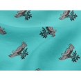 thumbnail image 4 of oneOone Viscose Jersey Fabric Bird Block Print Fabric BTY 60 Inch Wide, 4 of 5