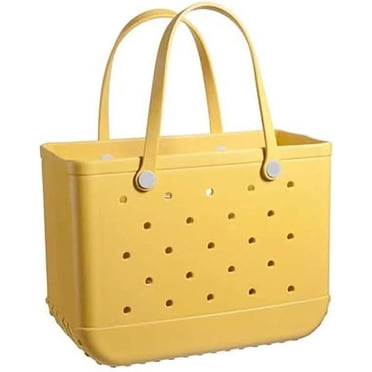 Veeki Rubber Tote Bag Large Beach Bag Outdoor Tote Bag Portable Travel Bag, Beach Sports Washable Tote Bag24052928