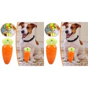 Dog Toy Carrot Pineapple Robust Chew Toy For Puppies Dog Chew Toy For Teeth Cleaning Rubber Dog Toys Dog Toy Indestructible For Small Puppies Medium, 15 cm, Orange 2PCS