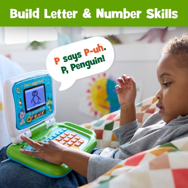 LeapFrog 2-in-1 Leaptop Touch, Green, Interactive Toddler Learning