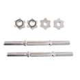 thumbnail image 3 of GoZone Standard 14" Dumbbell Handles – Threaded Ends – Silver, 3 of 8