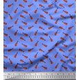 thumbnail image 1 of Soimoi Georgette Viscose Fabric Guitar Musical Instrument Fabric Prints by Yard 42 Inch Wide, 1 of 3