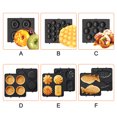 thumbnail image 4 of Mistaha Waffle Plates 14*14cm Black Style D for Waffle Maker type3003, 4 of 8